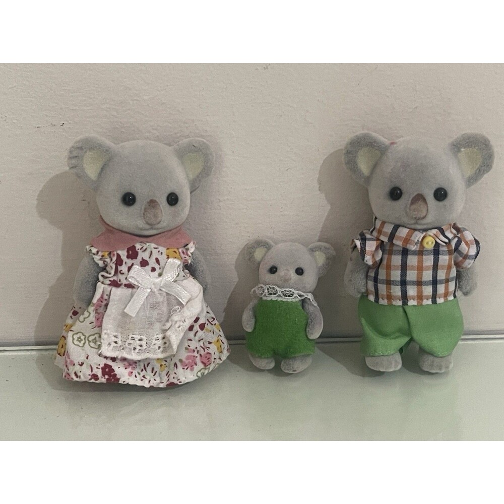 Calico Critters Koala Family Sylvanian Families Koala Family Lot With Kids Baby